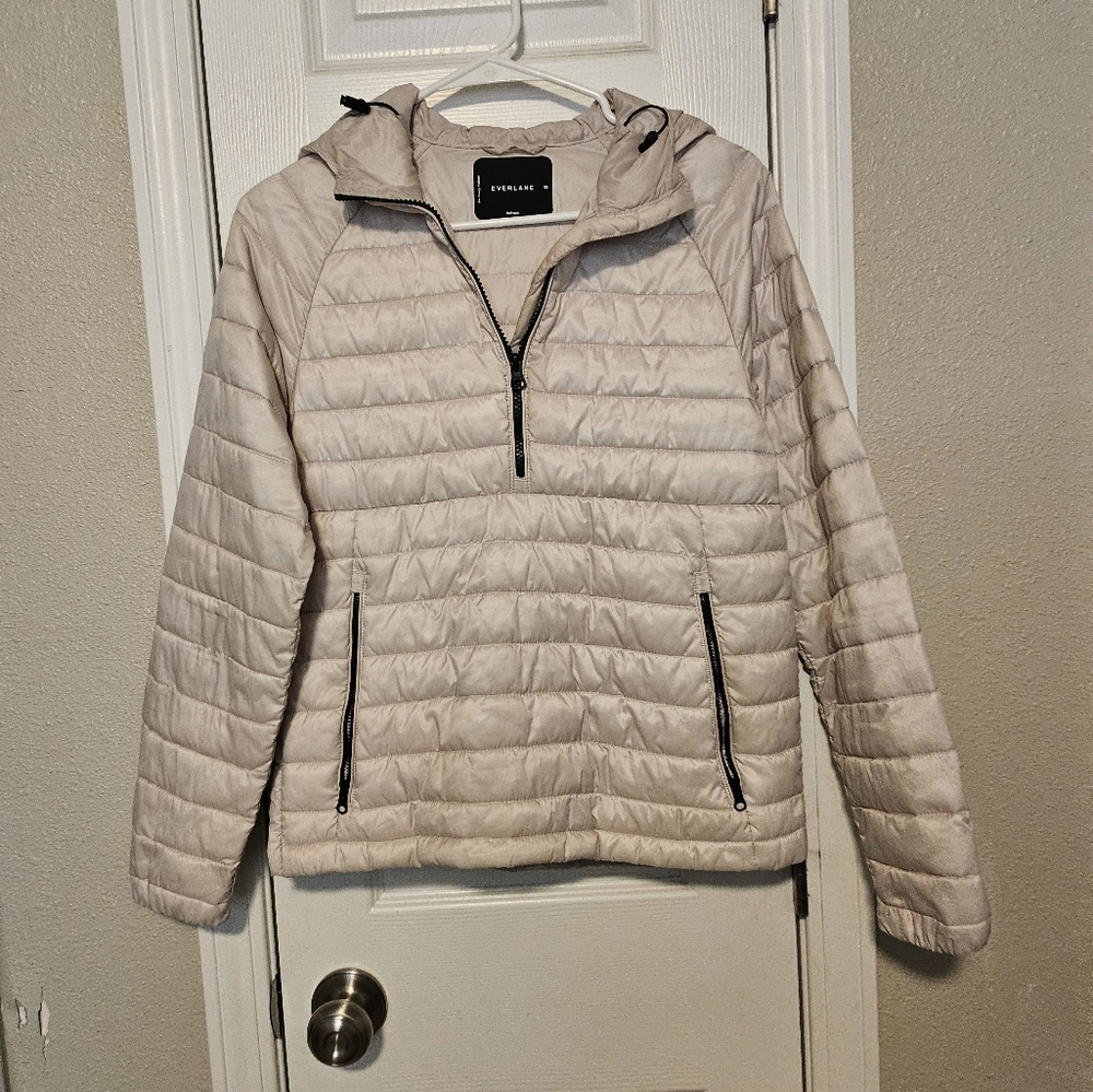 Everlane The Renew Half Zip Puffer Jacket